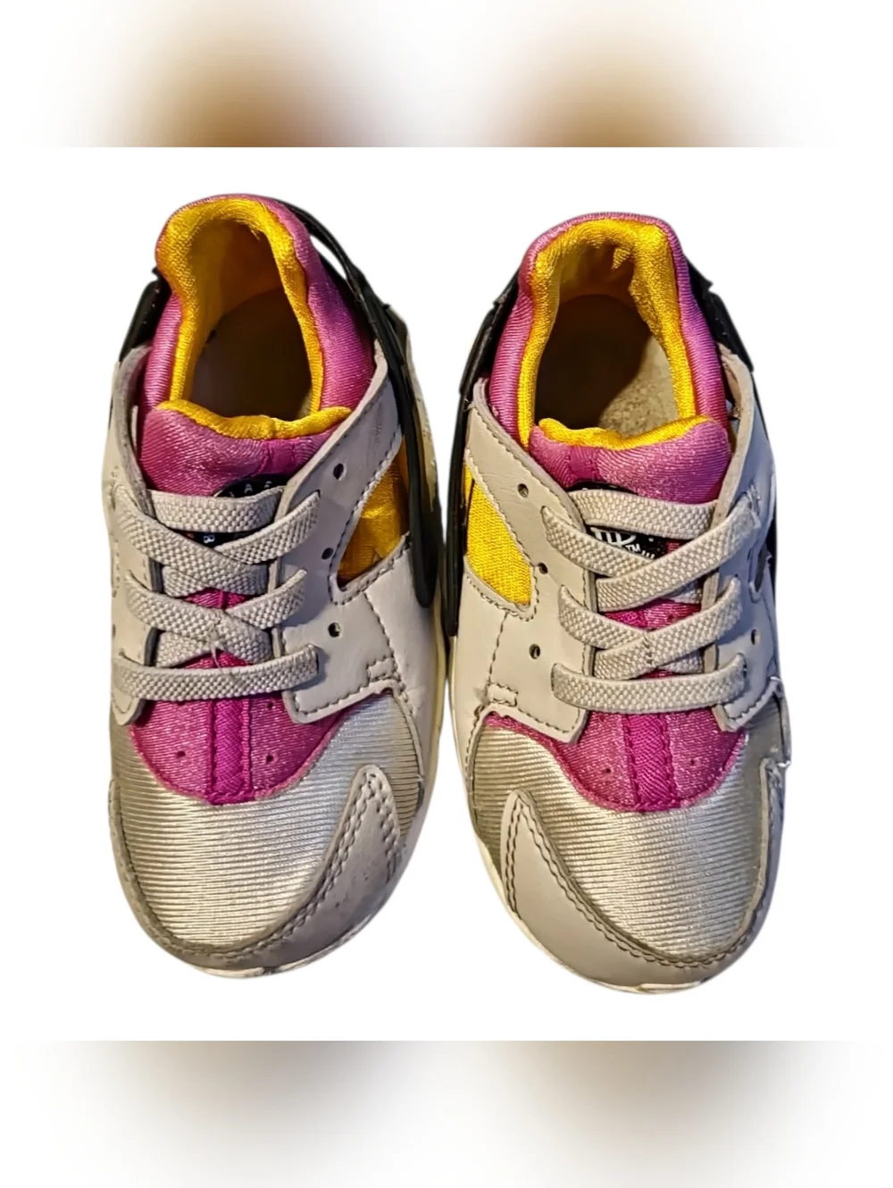 Nike Huarache Run Toddler Girl‎ Little Kid Size 7c Pink White Style : 704950-043